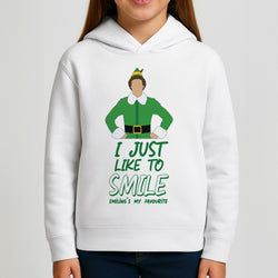 I Just Like To Smile Girls Hoodie