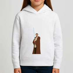 Kenobi Blue Lightsaber Girls Hoodie
