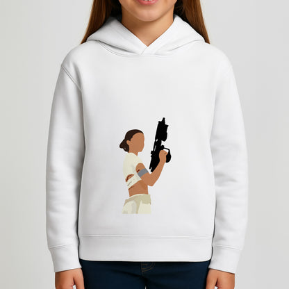 Leia With Gun Girls Hoodie