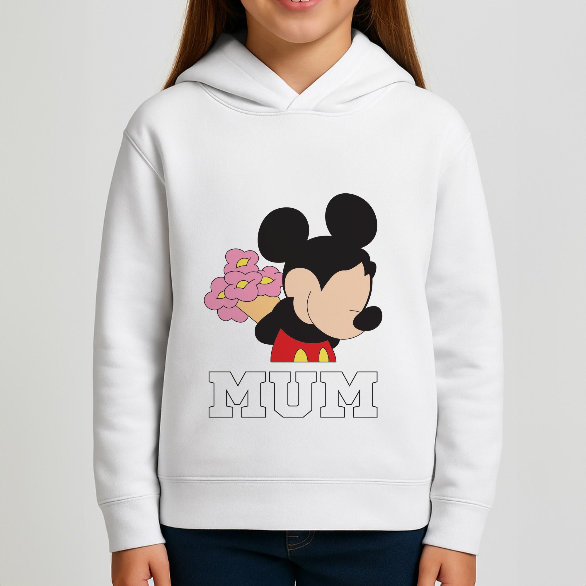 Mouse Mum  Girls Hoodie