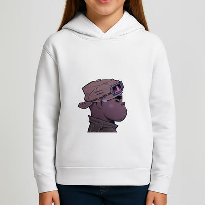 Purple 2d Girls Hoodie