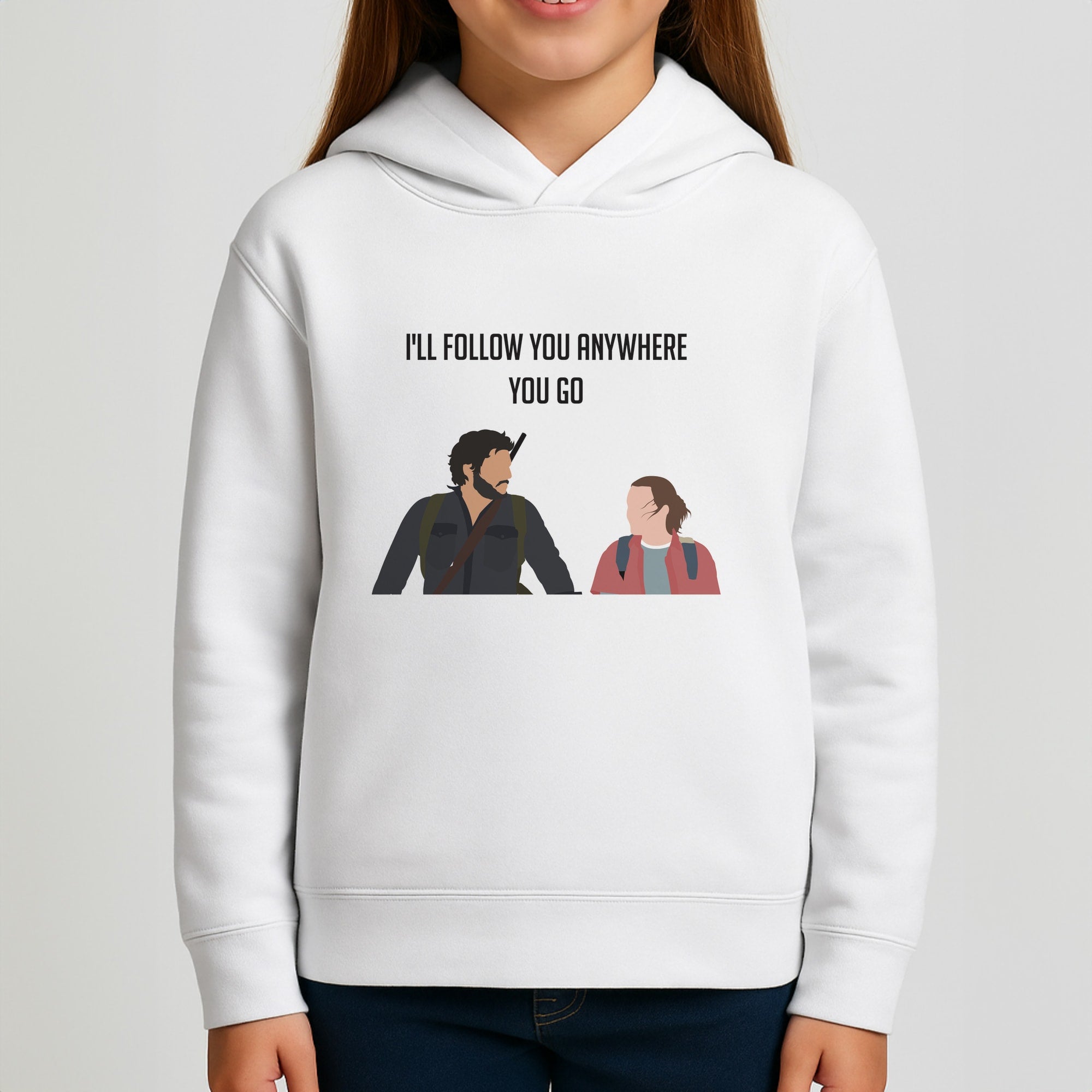 I'll Follow You Anywhere Ellie And Joel Kids Hoodie