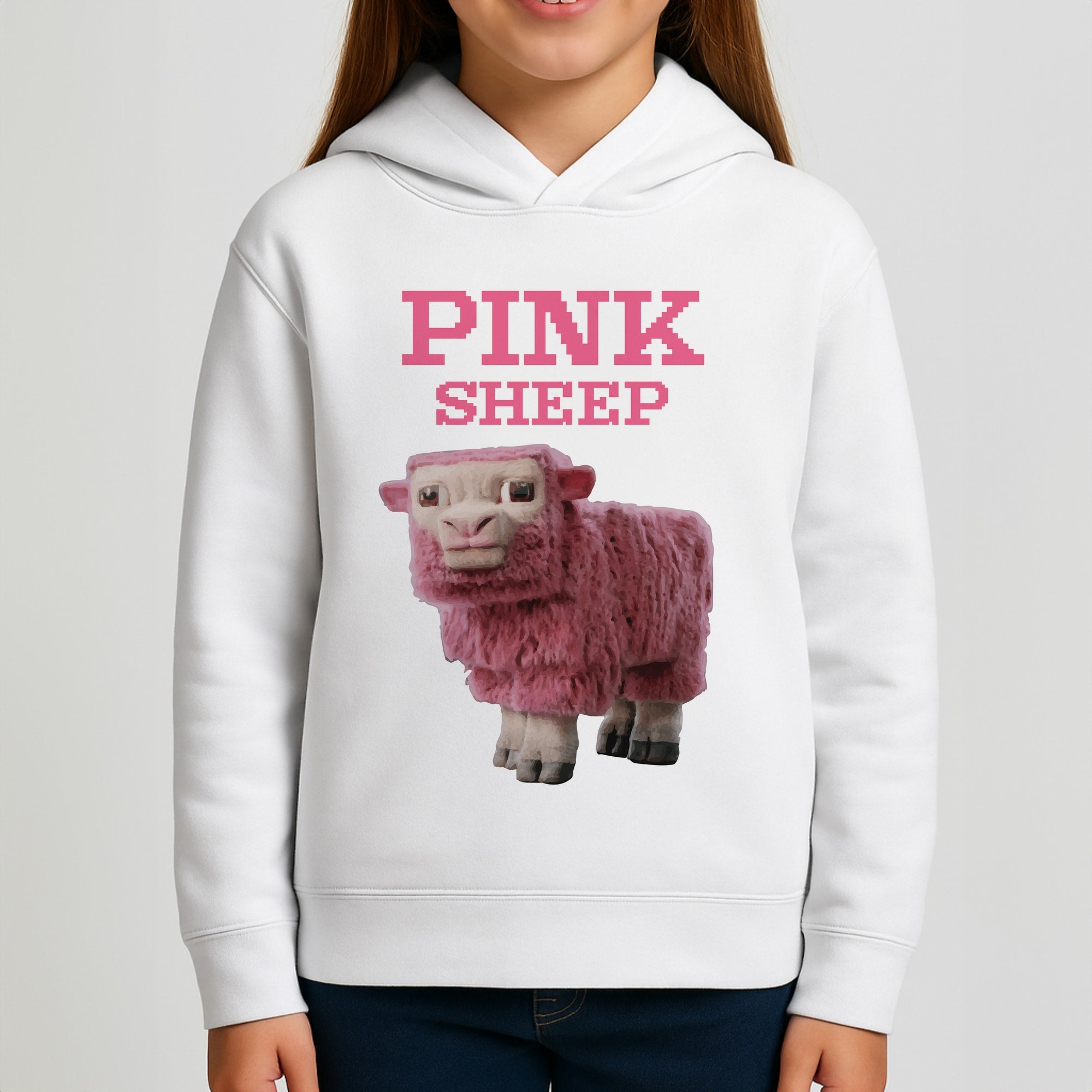 Pink Sheep Girls Hoodie