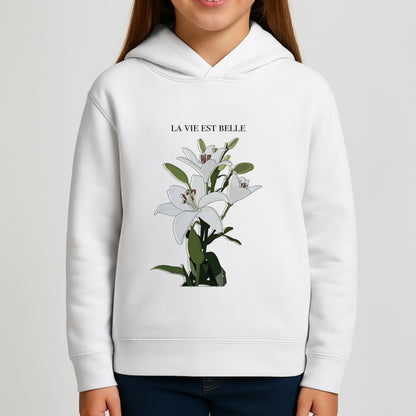 La Vie Est Belle - Clean Girl Aesthetic Girls Hoodie