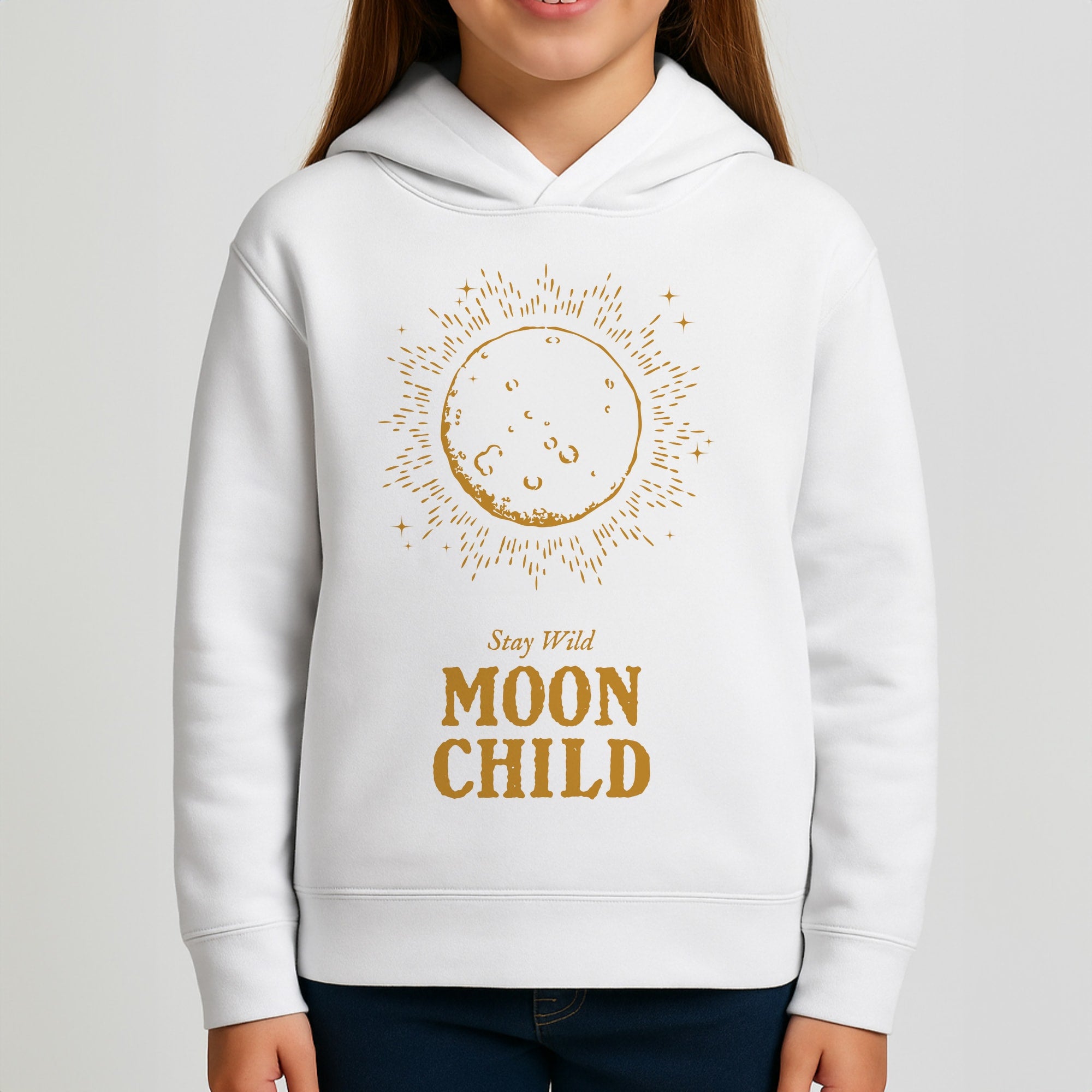 Stay Wild, Moon Child Girls Hoodie