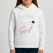 Certified Horse Girl - Horses Kids Hoodie 3