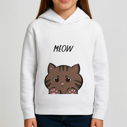 Meow Purple - Cats Girls Hoodie