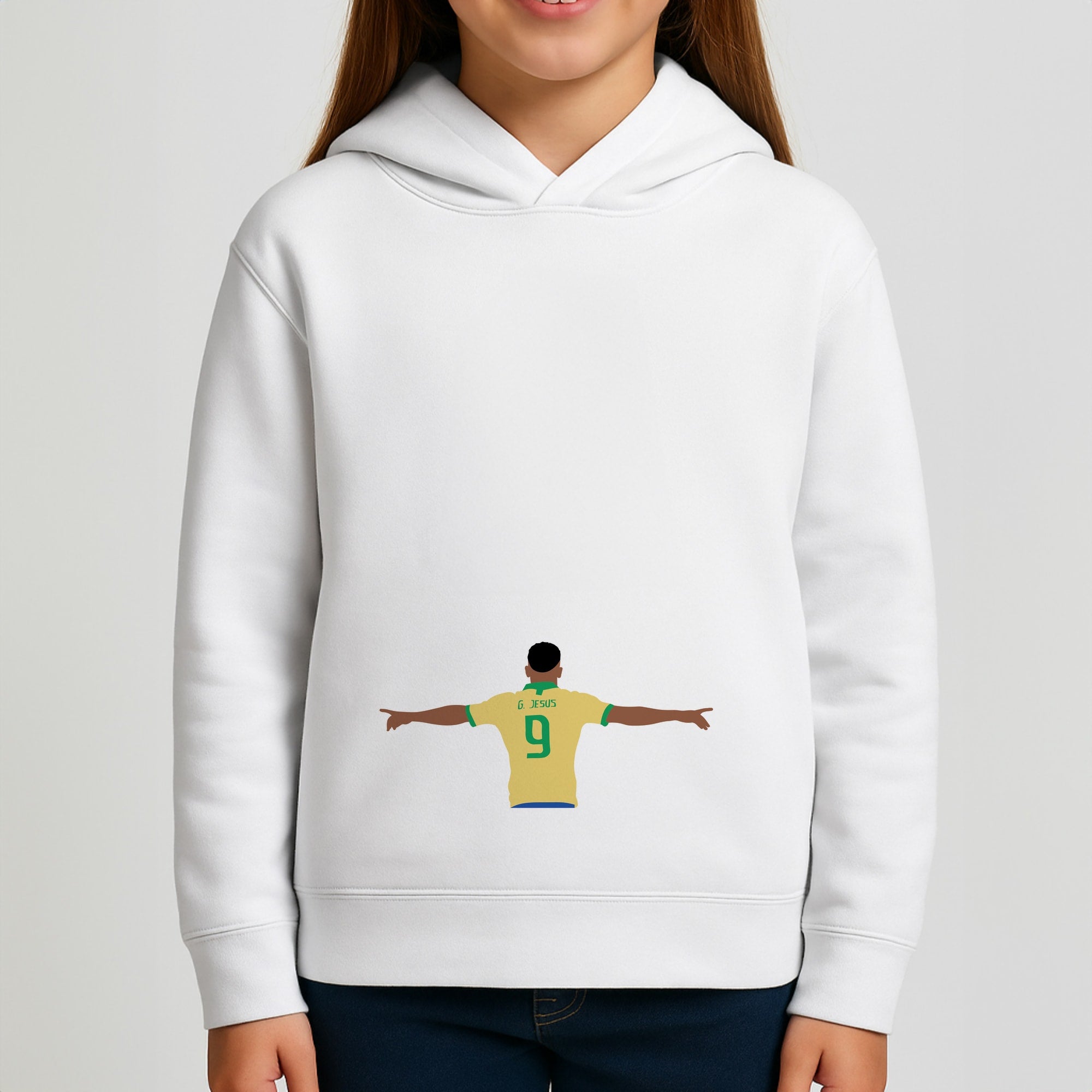 Jesus - Football Girls Hoodie