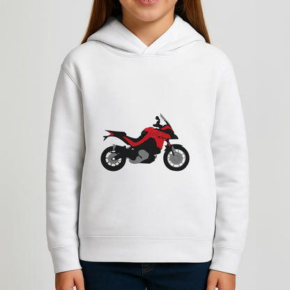 Red Motorbike - Motorbike Girls Hoodie