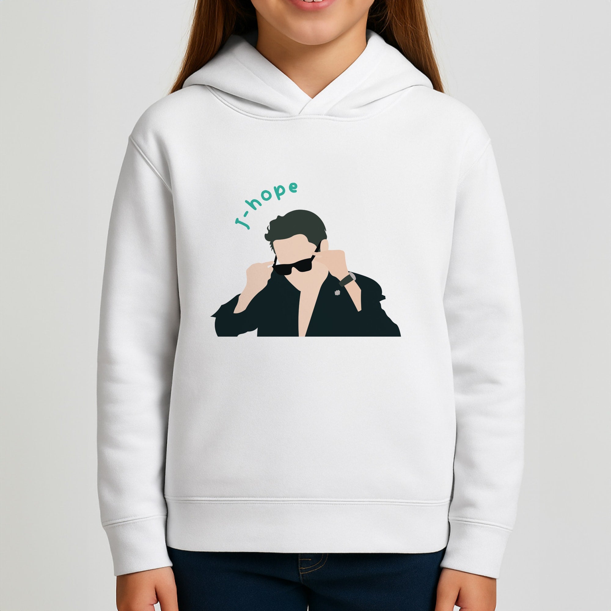 J-Hope Glasses - K Pop Kids Hoodie