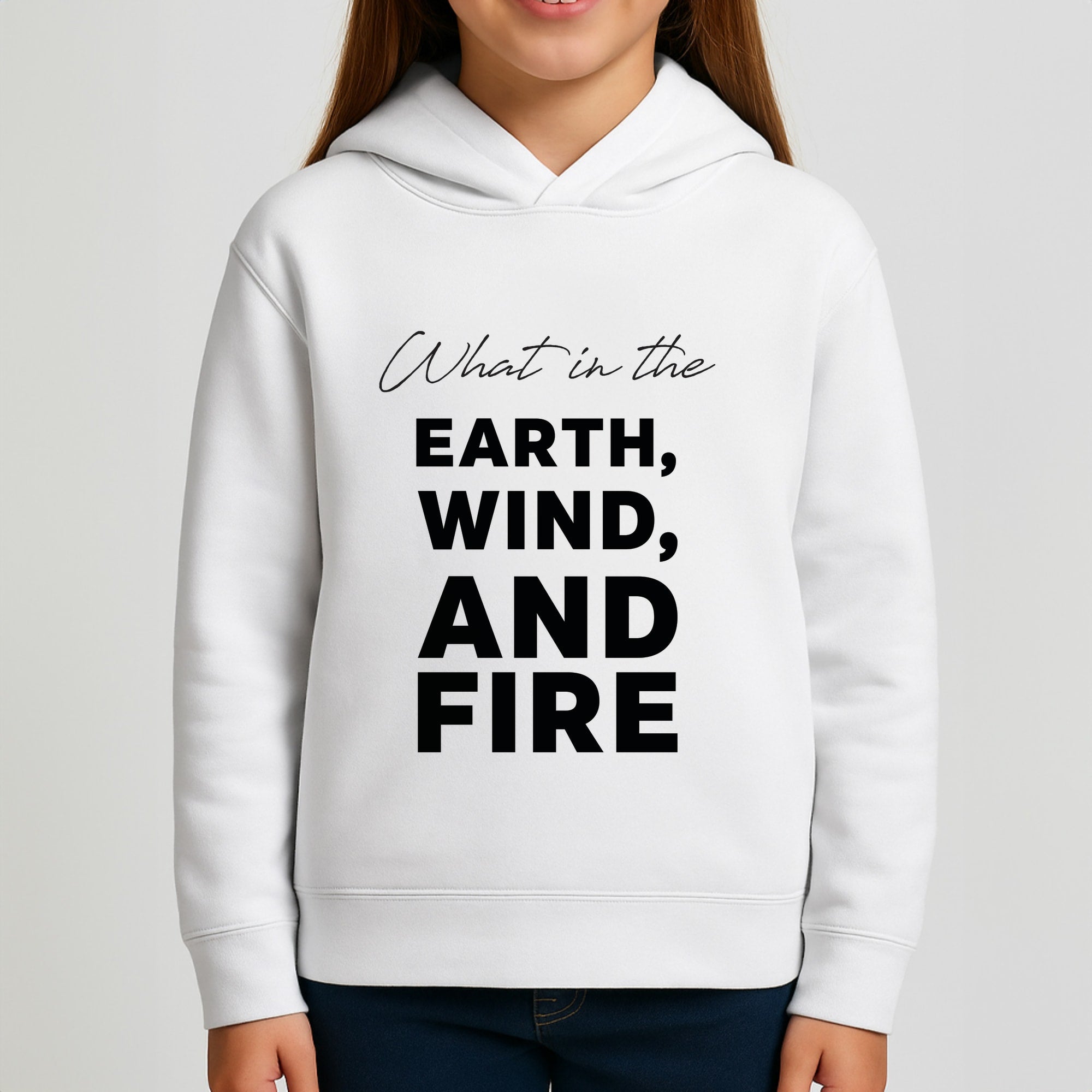 What In The Earth, Wind And Fire Girls Hoodie