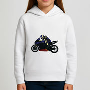 Purple Motorbike - Motorbike Kids Hoodie 3