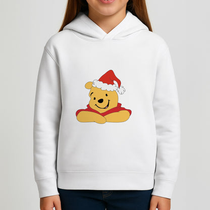 Winnie Pattern Christmas Girls Hoodie