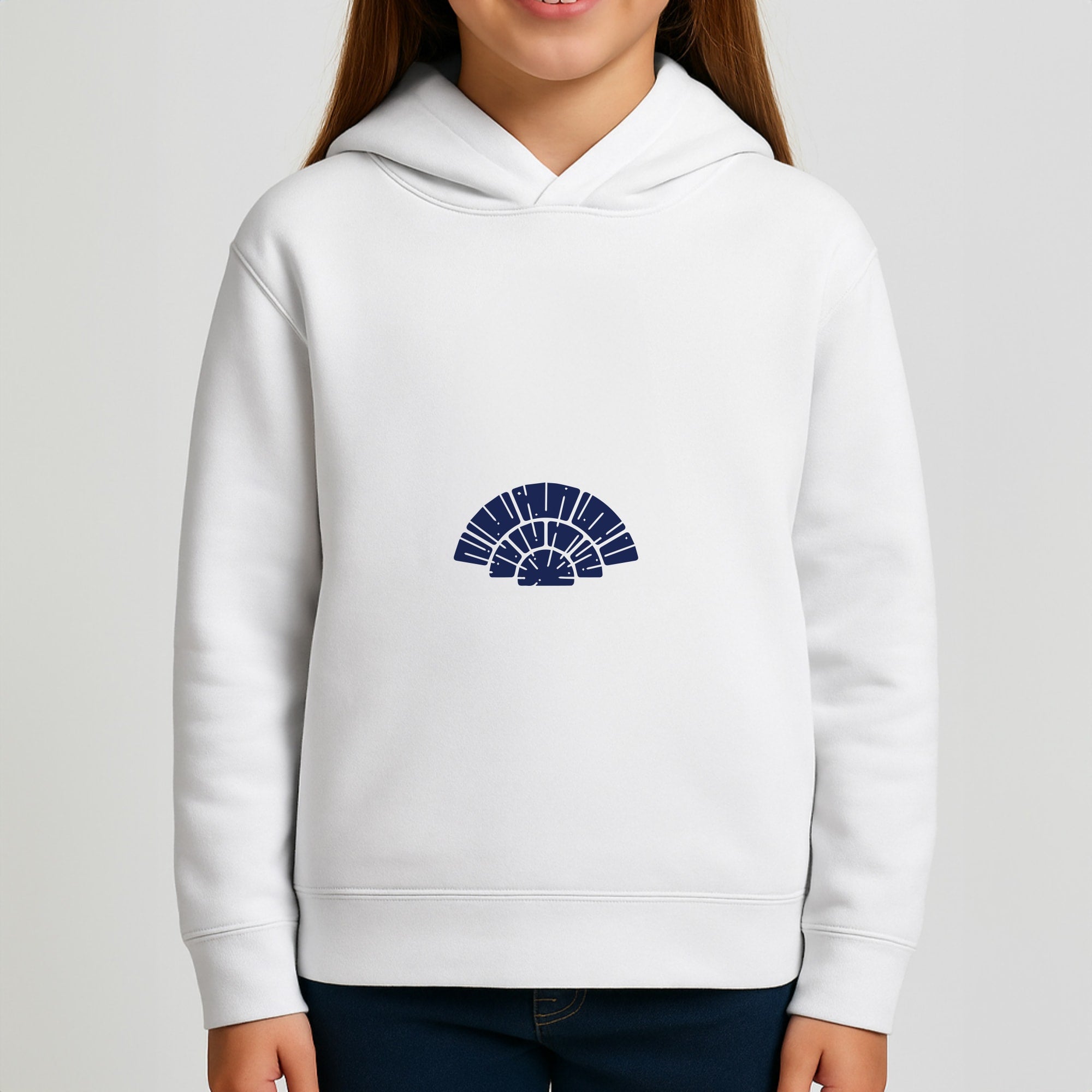 Blue Design Girls Hoodie