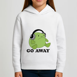 Go Away Grumpy Frog  Girls Hoodie