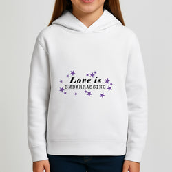 Love Is Embarrassing Note Girls Hoodie