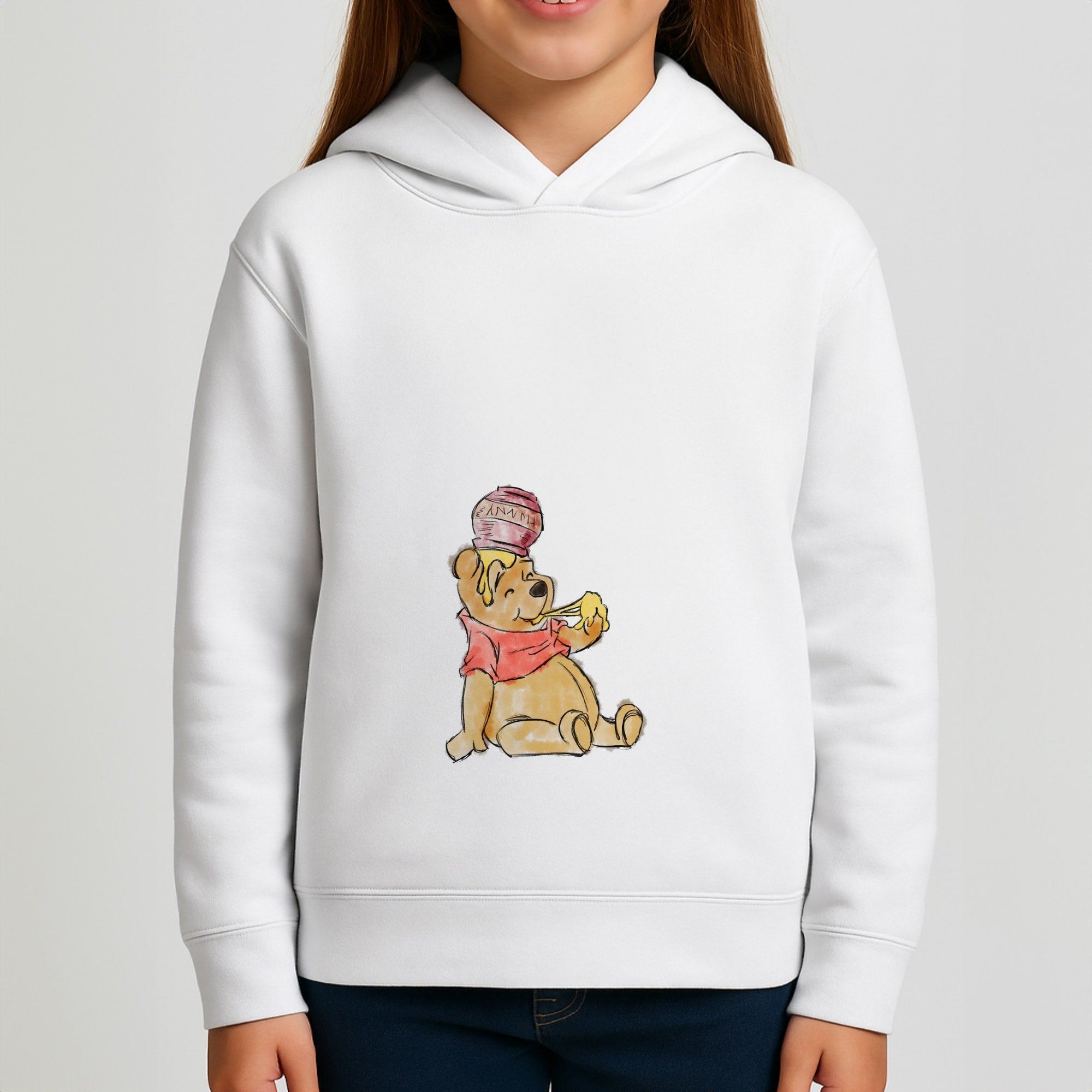 Winnie Sketch Girls Hoodie