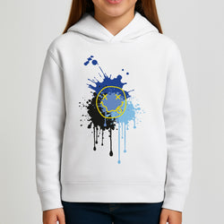 Blue Graffiti - Skate Aesthetic  Girls Hoodie