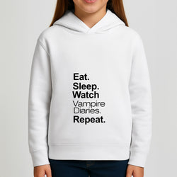 Eat Sleep Watch VPD Repeat Girls Hoodie