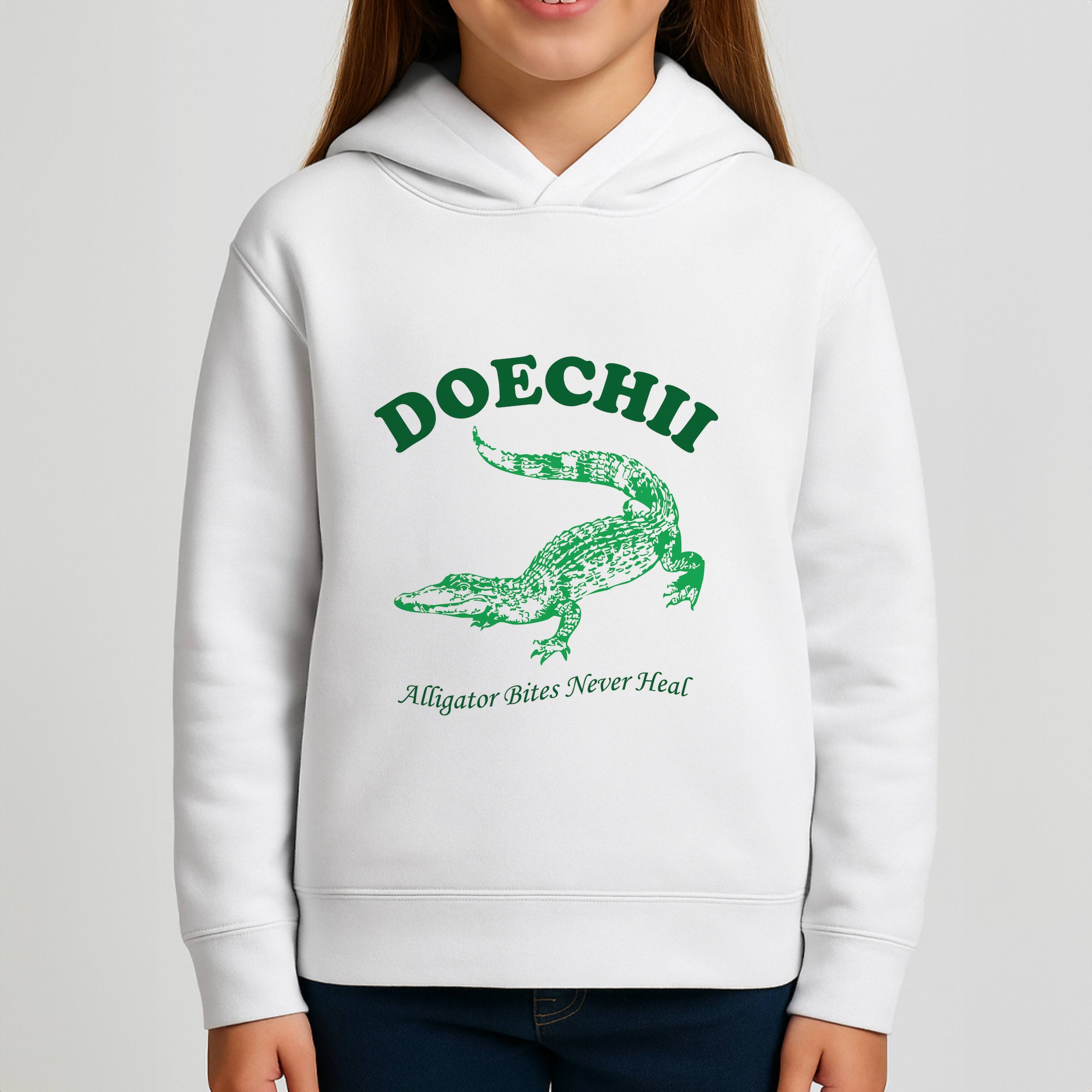 Alligator Bites Never Heal Collage Girls Hoodie