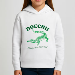 Alligator Bites Never Heal Collage Girls Hoodie