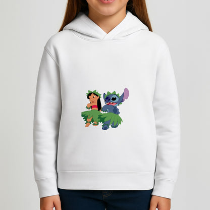 Lilo And Alien Blue Hoola Girls Hoodie