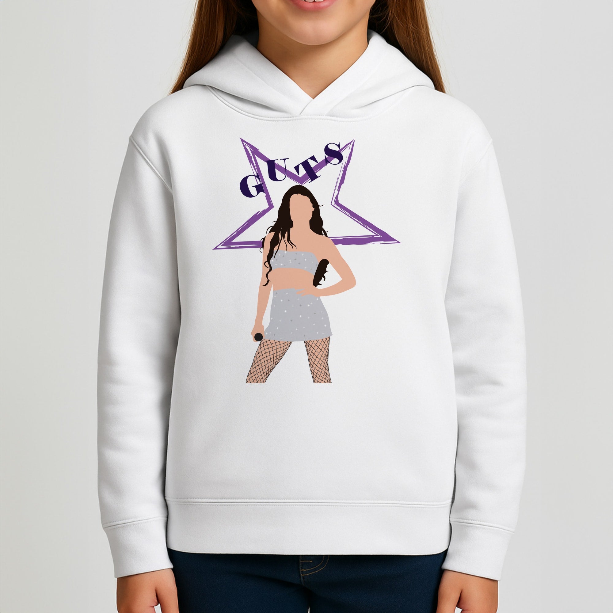 Dark Purple Olivia Kids Hoodie