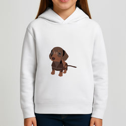 Brown - Dachshunds Girls Hoodie