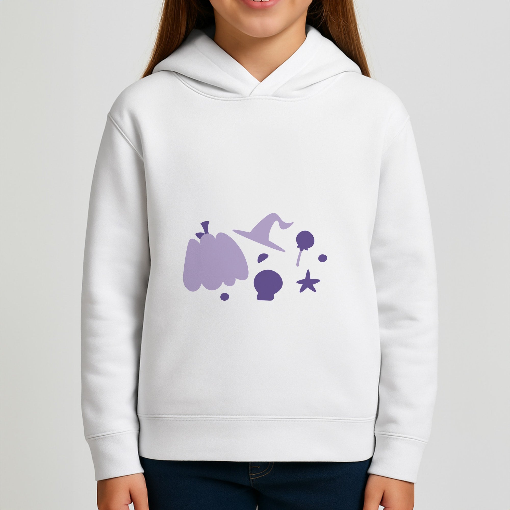 Halloween Pattern 5 Girls Hoodie