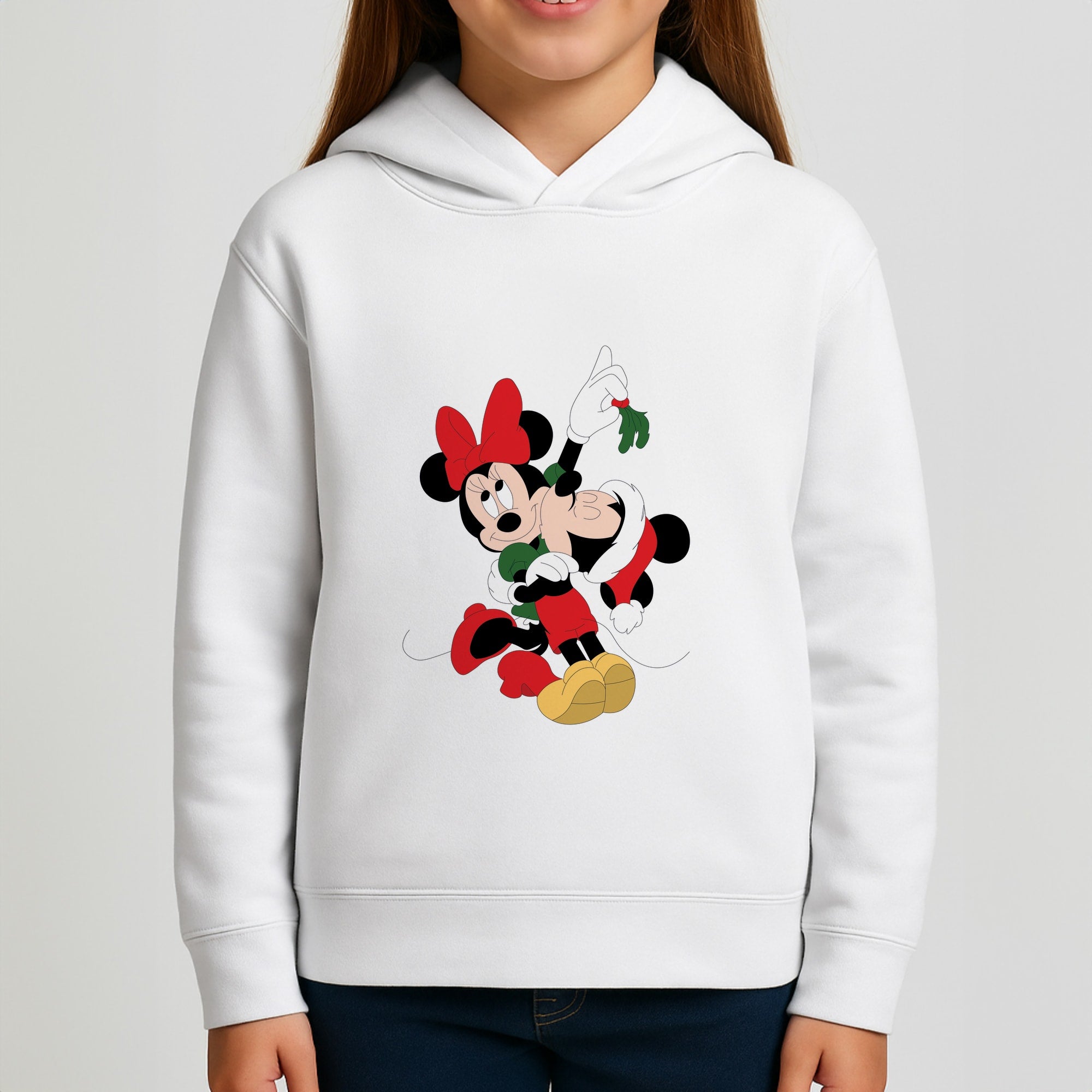 Mistletoe Fairytale Mice - Christmas Girls Hoodie