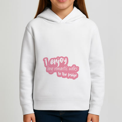 I Enjoy Long Romantic Walks - Funny Quotes Girls Hoodie
