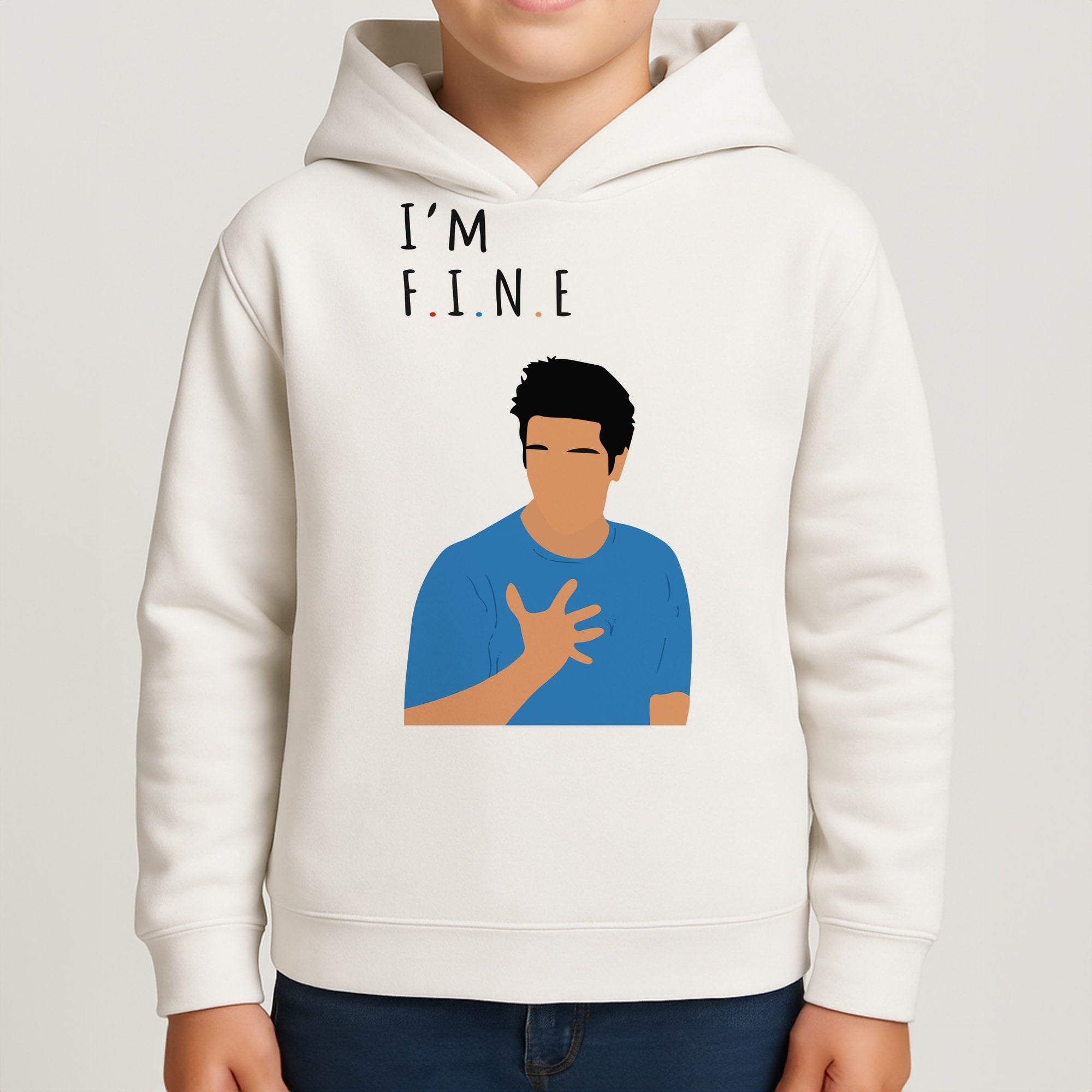 I'm Fine Kids Hoodie