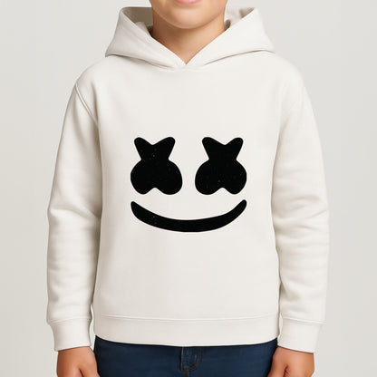 Black And White Helmet In Space  Boys Hoodie