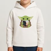 Baby Yoda - Personalised Couples Kids Hoodie 4