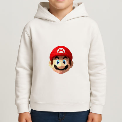 Mario Face - Mario Boys Hoodie