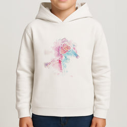 K-Pop Band Love Yourself Watercolour Painting Kids Hoodie