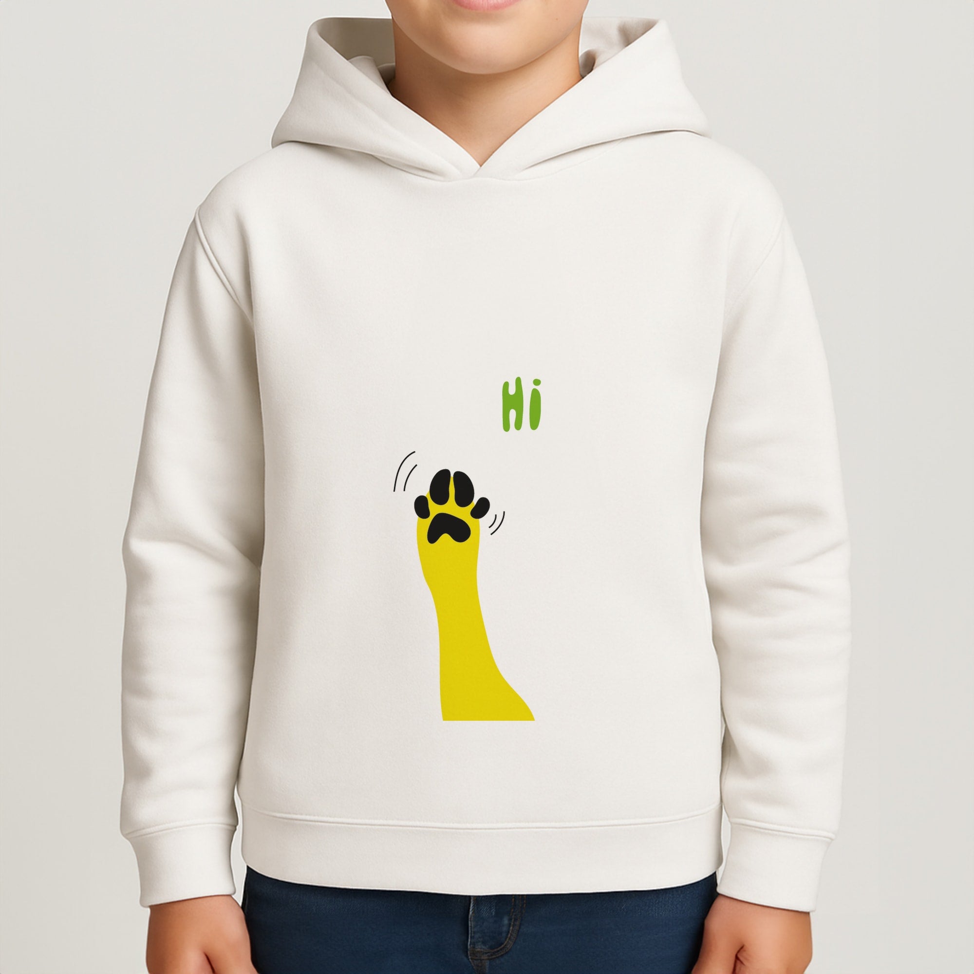 Hi - Dog Patterns Boys Hoodie