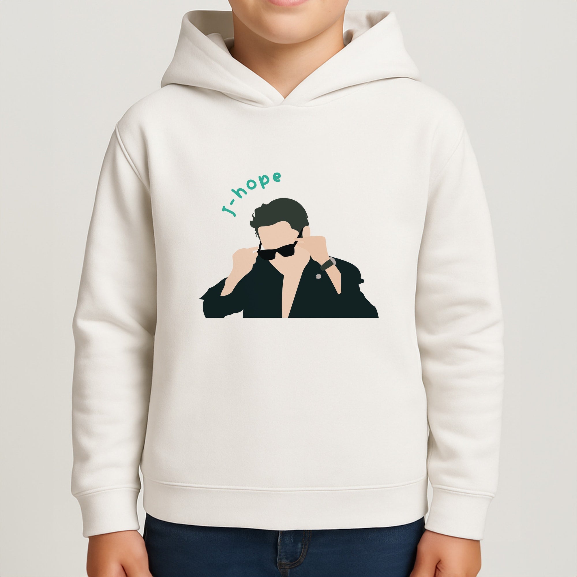 J-Hope Glasses - K Pop Kids Hoodie