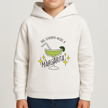 This Senorita Needs A Margarita - Funny Quotes Boys Hoodie