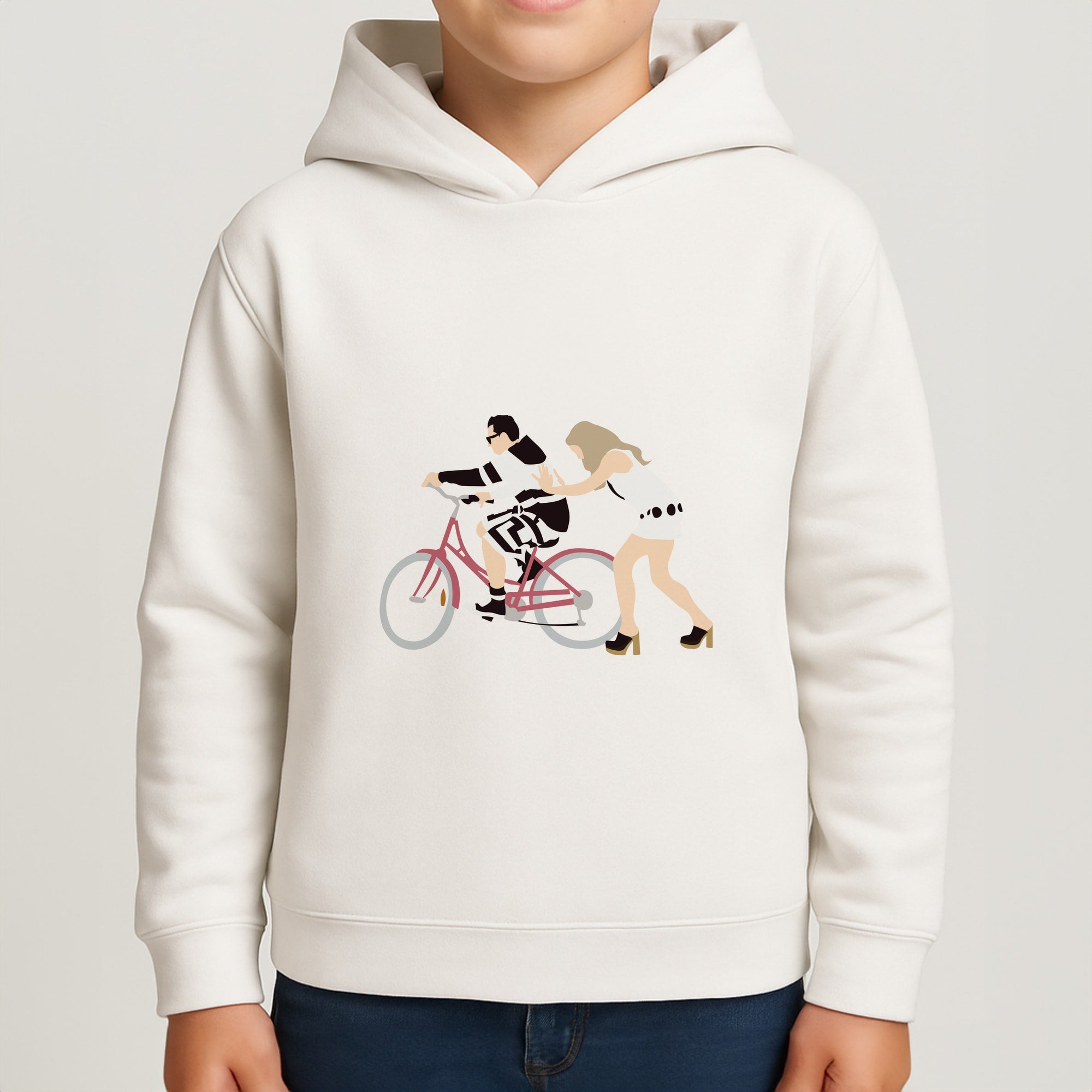 David Riding A Bike Boys Hoodie