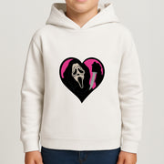 Heart face - Halloween Kids Hoodie 4