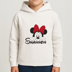 Minnie Mouse - Personalised Fairytale Boys Hoodie