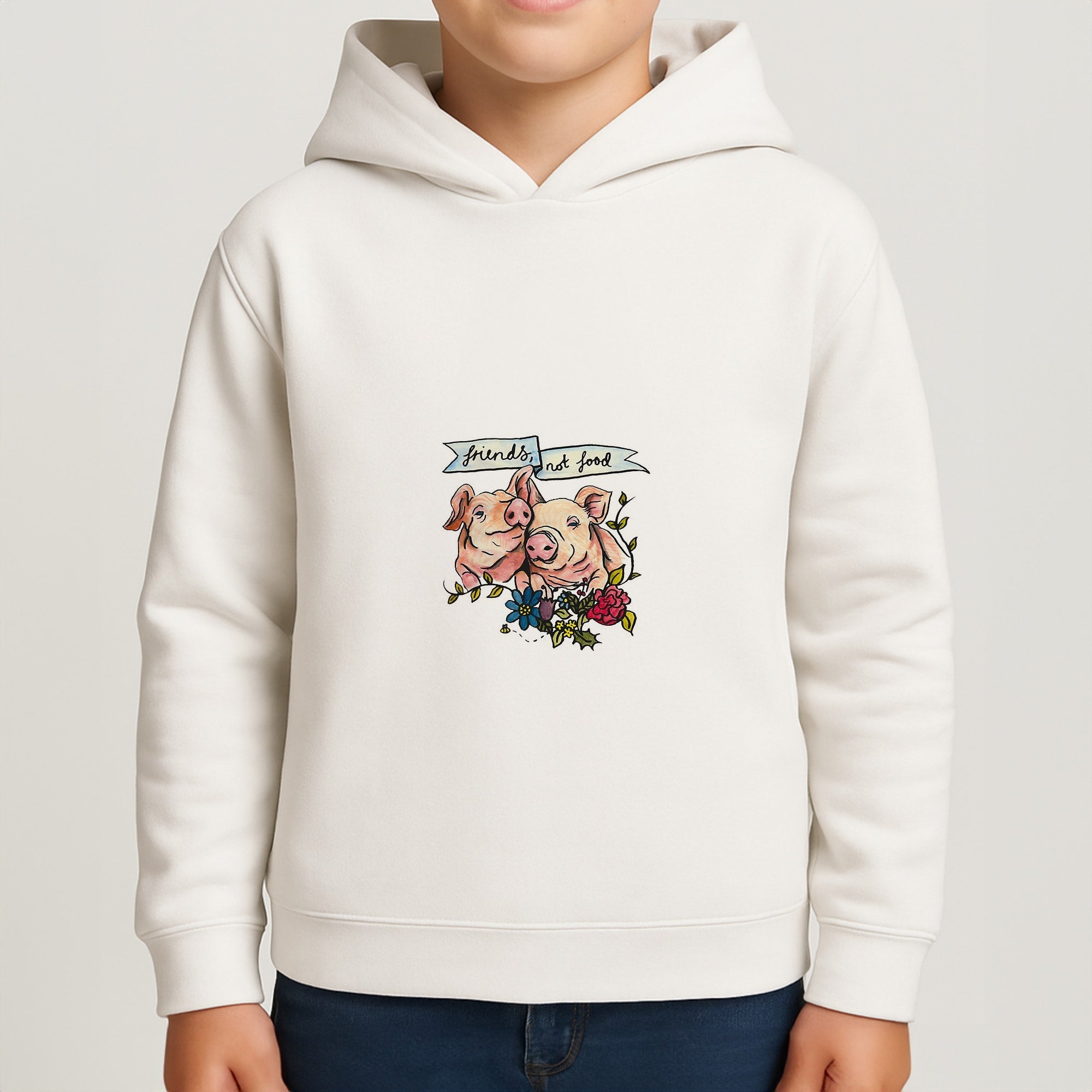 Friends Not Food - Vegan Boys Hoodie