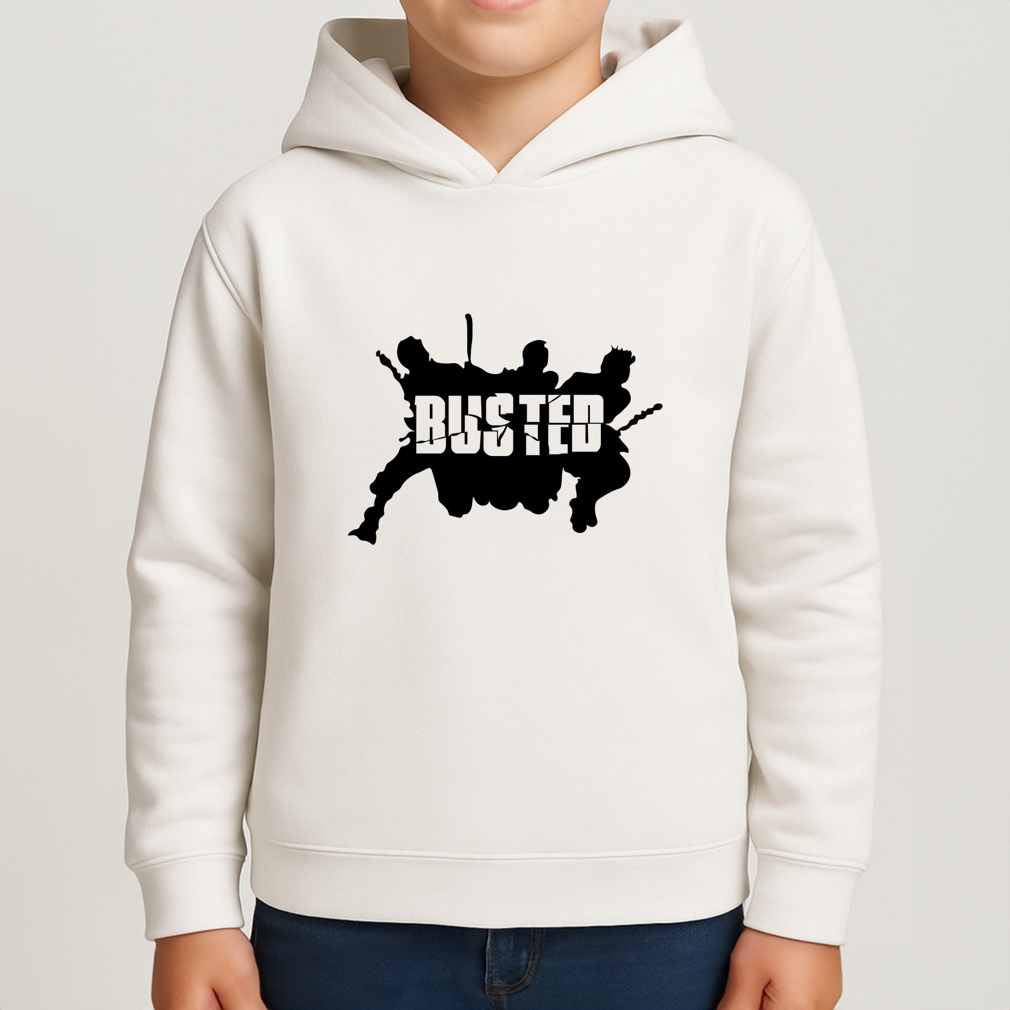 Splatter Text - Bust Band Kids Hoodie