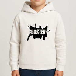 Splatter Text - Bust Band Kids Hoodie
