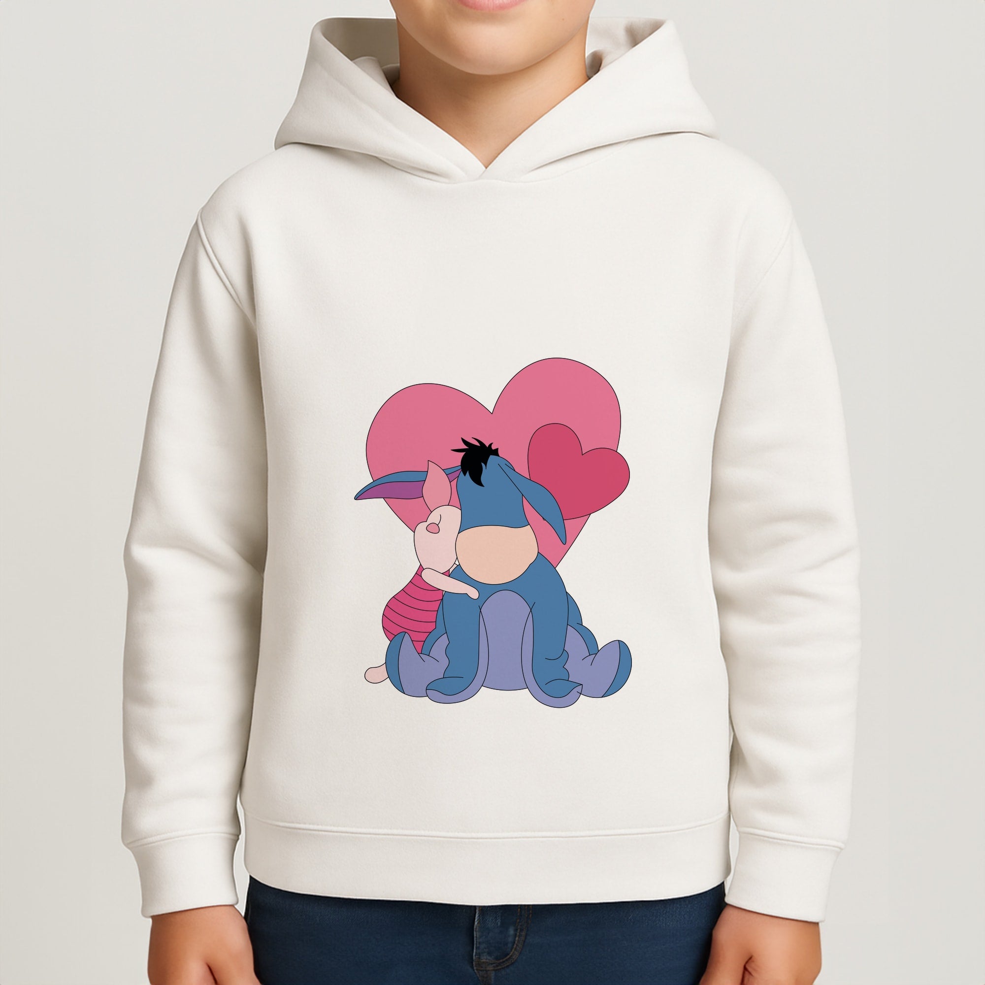 Donkey and Pig Valentine's Boys Hoodie
