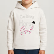 Certified Horse Girl - Horses Kids Hoodie 4