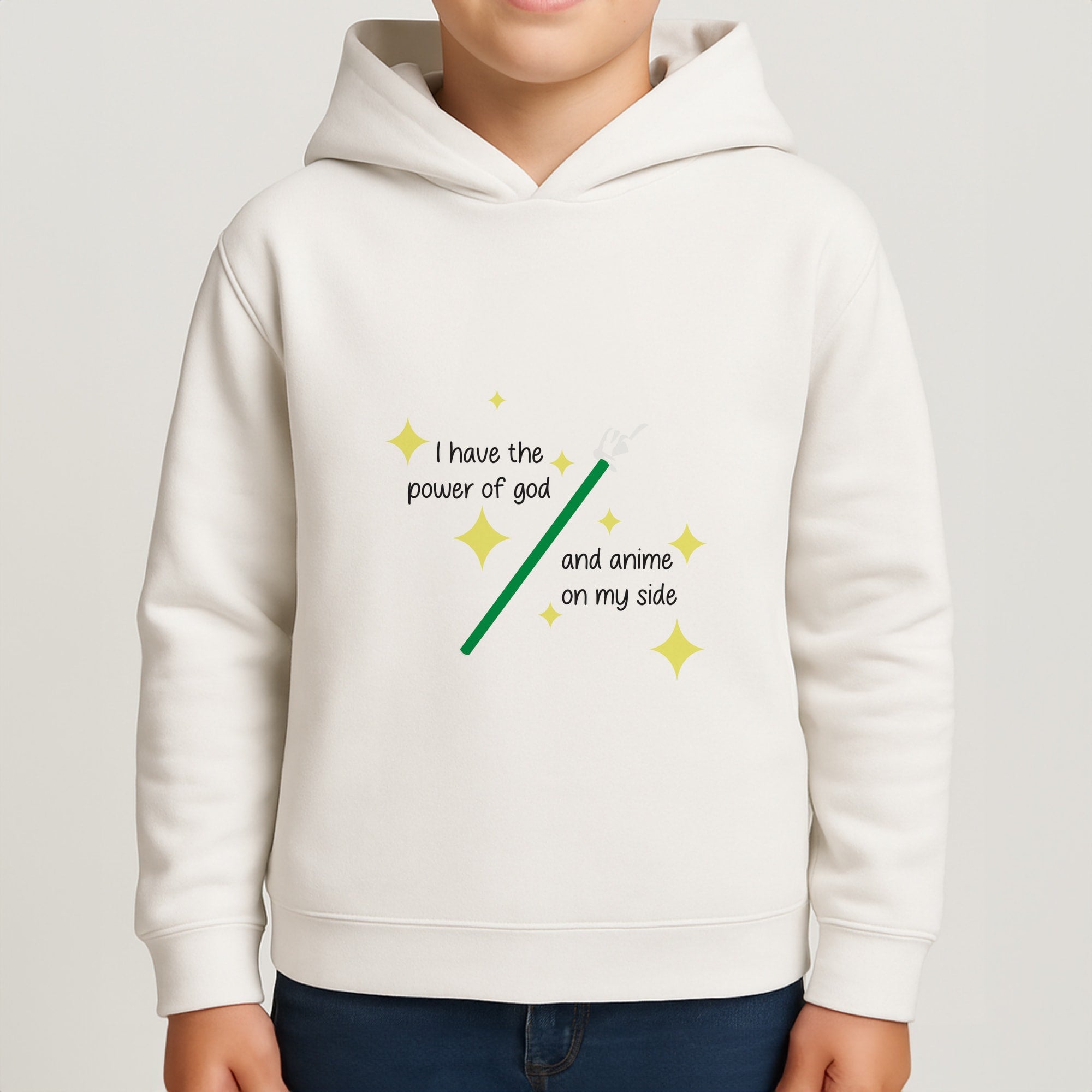 I Have The Power Of God And Anime On My Side - Memes Boys Hoodie
