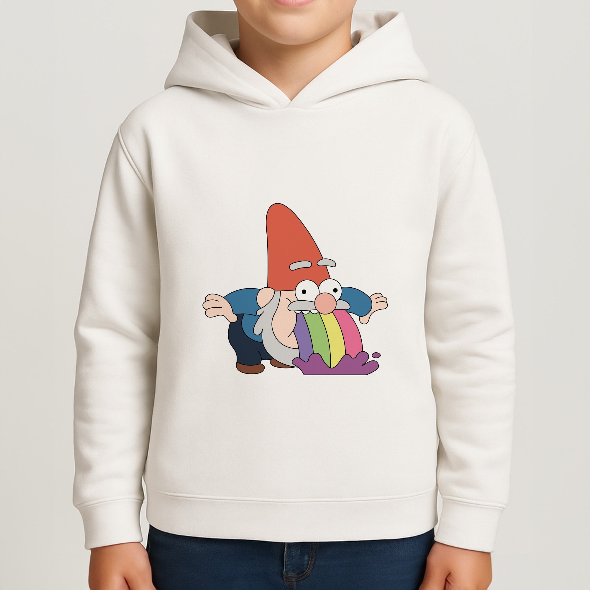 Garden Gnome Rainbow Boys Hoodie