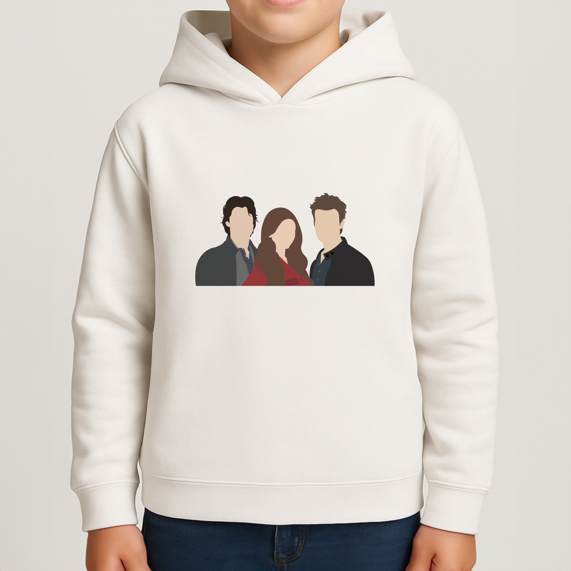 Elena, Damon And Stefan - VD Kids Hoodie